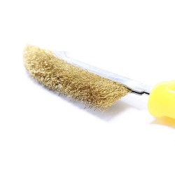 Brass Wire Brush with Short Handle