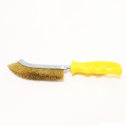 Brass Wire Brush with Short Handle