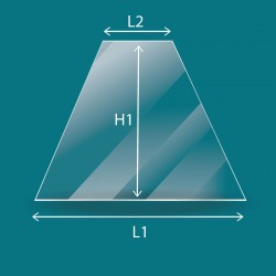 Don Bar 9600 ) - Vetro Trapezoidale isoscele