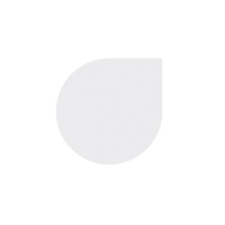 Water Drop Floor Plate Ø110 L55Xp133Cm Glass Floor plate - Capska