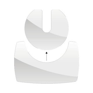 Placa de suelo Duo 58x53 cm 85x55 cm Placa de suelo de vidrio - Capska