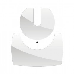 Placa de suelo Duo 580X530 mm 850X550 mm Cristal