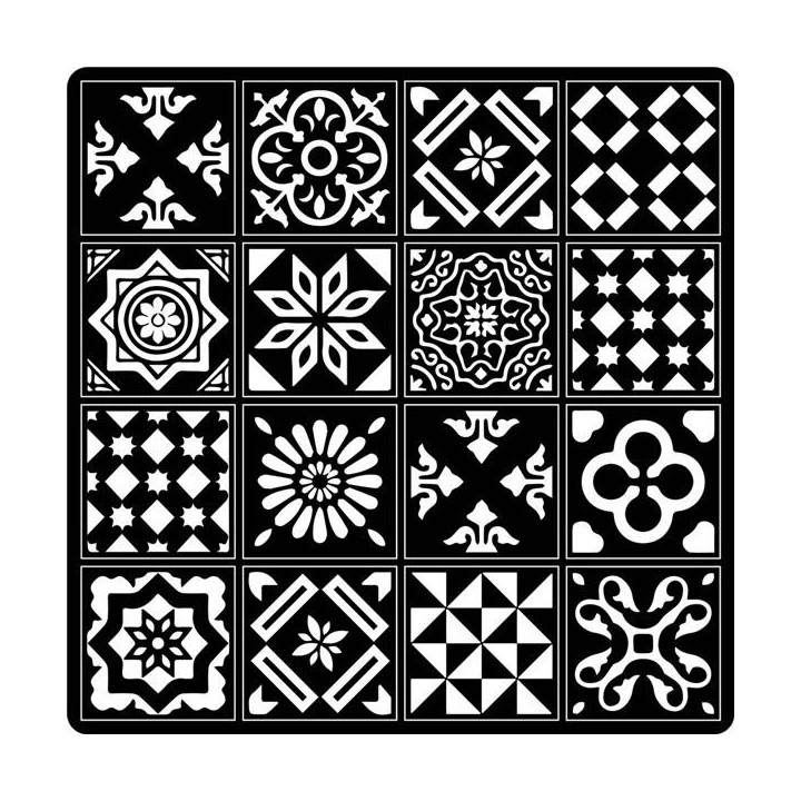 Piastra di Base Carro 815x815mm -Acciaio Nero per stufe - Capska