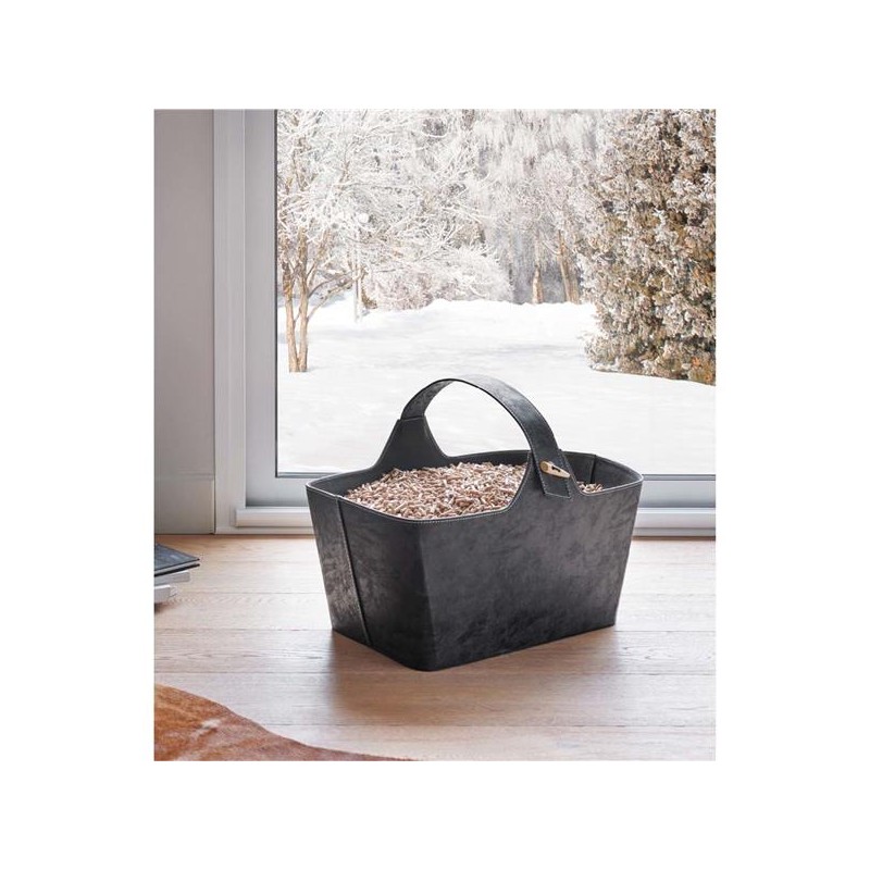 Cesta Yotta gris antracita