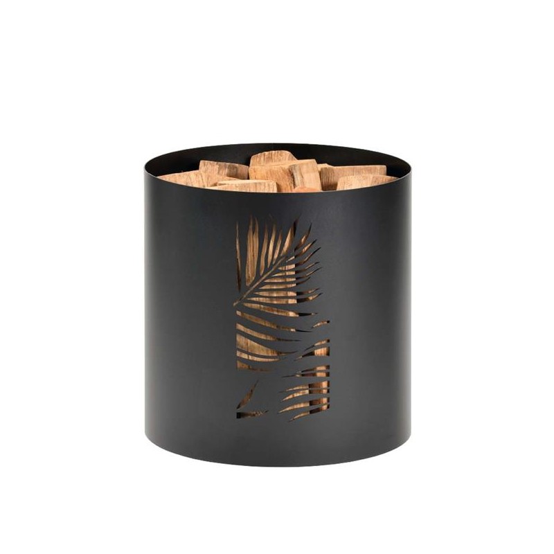 Range Bûches Borneo Noir Givré Dixneuf (N3) - Diamètre 40 cm