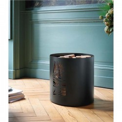 Leñero Borneo Negro Escarchado Dixneuf (N3) - Diámetro 40 cm