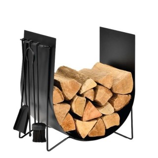 Duo Log Rack e server di stoccaggio in legno Edonis - Capska