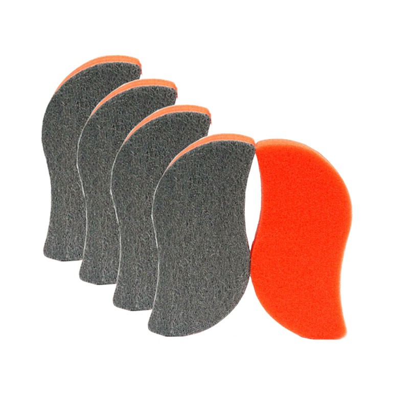 Joc de 5 esponges anti-suie per a vidre d'estufes de llenya o inseribles Joc de 5 esponges anti-suie per a vidre d'estufes de llenya o inseribles