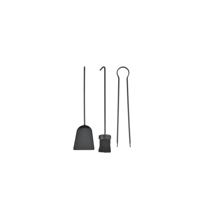 Dixneuf Berlingo Fireplace Tool Set 3 Accessories Frosted Black