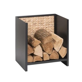 Porta-legna in acciaio e giacinto d'acqua HANOI - Capska