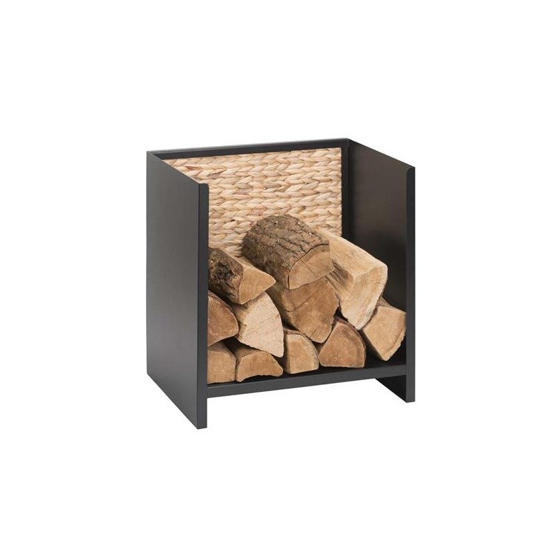 Hanoi steel & water hyacinth log rack