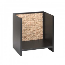 Hanoi steel & water hyacinth log rack