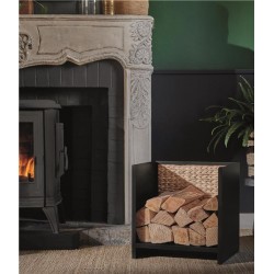 Hanoi Holzregal aus Stahl und Wasserhyazinthe