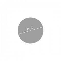 Round Floor Plate Ø1100 mm Glass