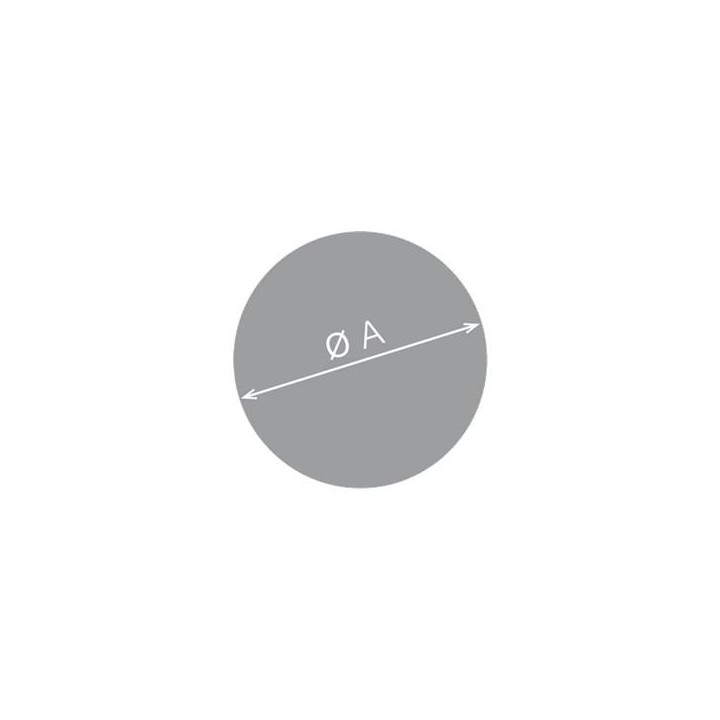 Round Floor Plate Ø110 Cm Glass Floor Plate - Capska