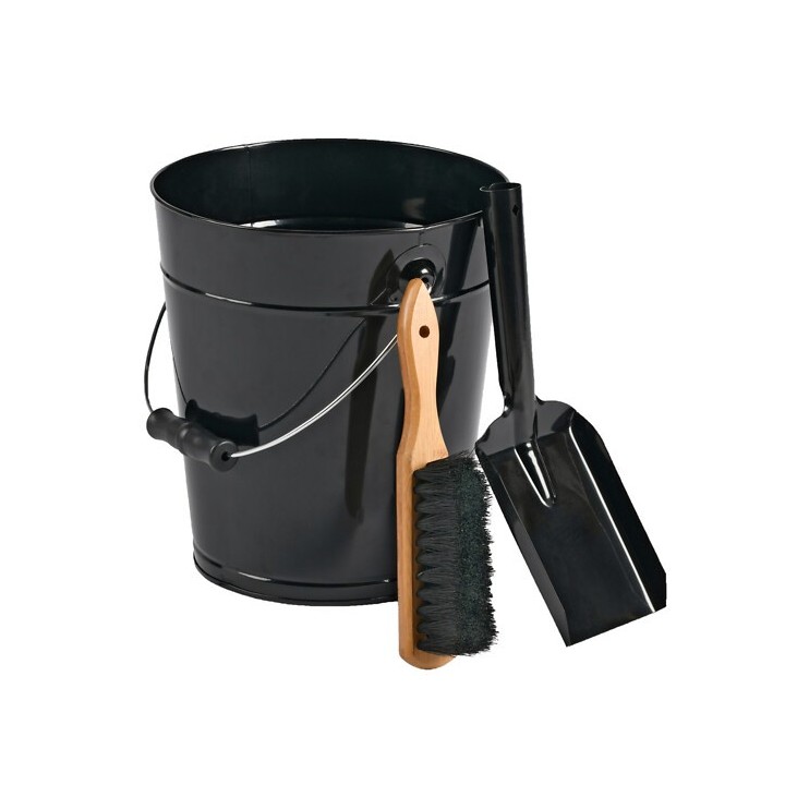 Triga Bucket (Secchio, Pala, Scopa) Servitore e Cassetto per la cenere - Capska