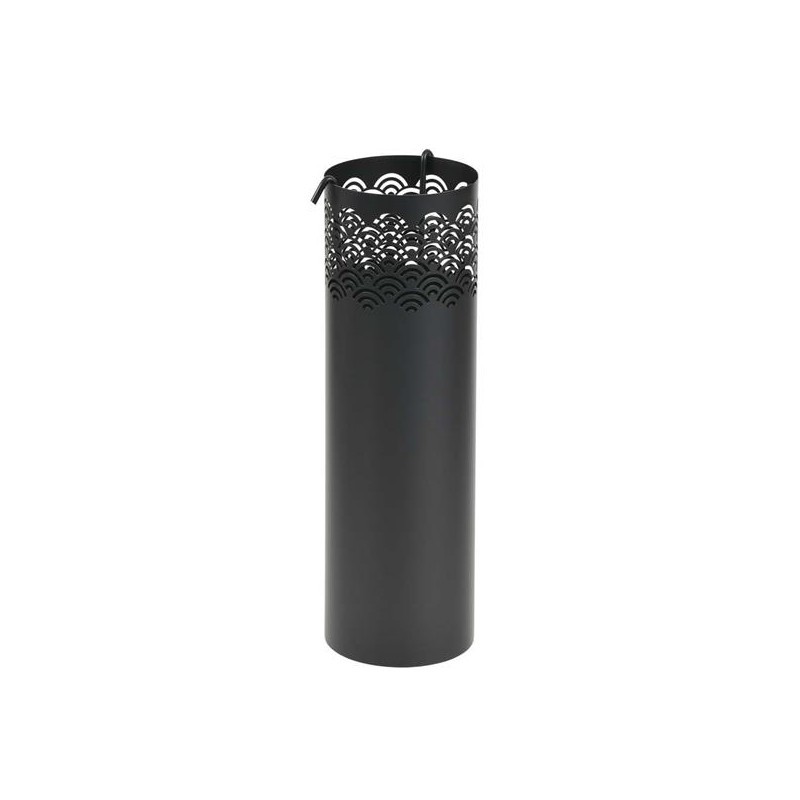 Servetto per camino Dixneuf Jaipur Ø16 - 3 accessori nero satinato Servetto per camino Dixneuf Jaipur Ø16 - 3 accessori nero satinato
