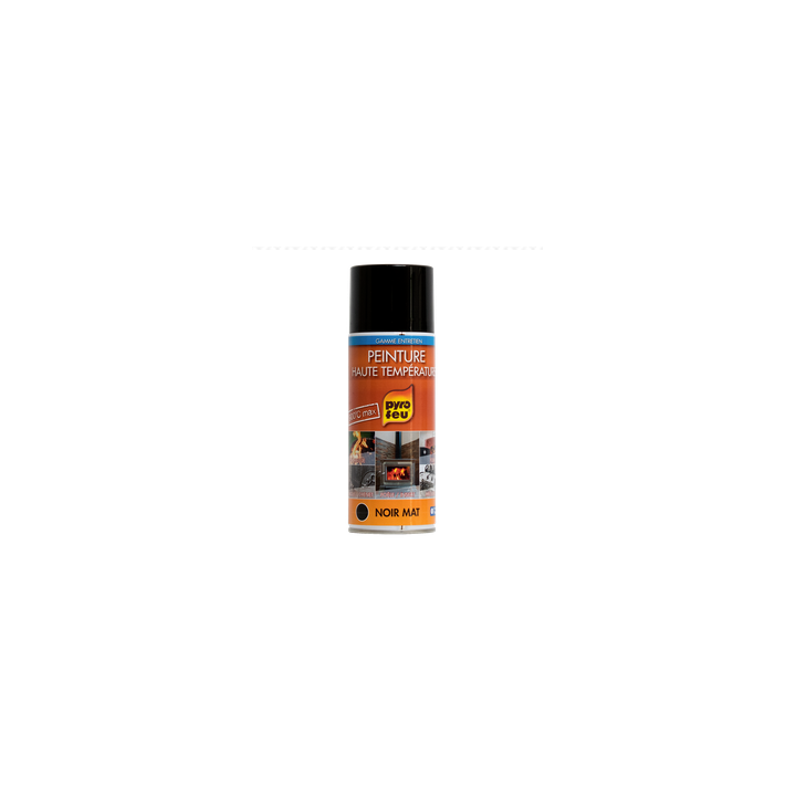 Peinture haute température aérosol couleur noir - 400ml