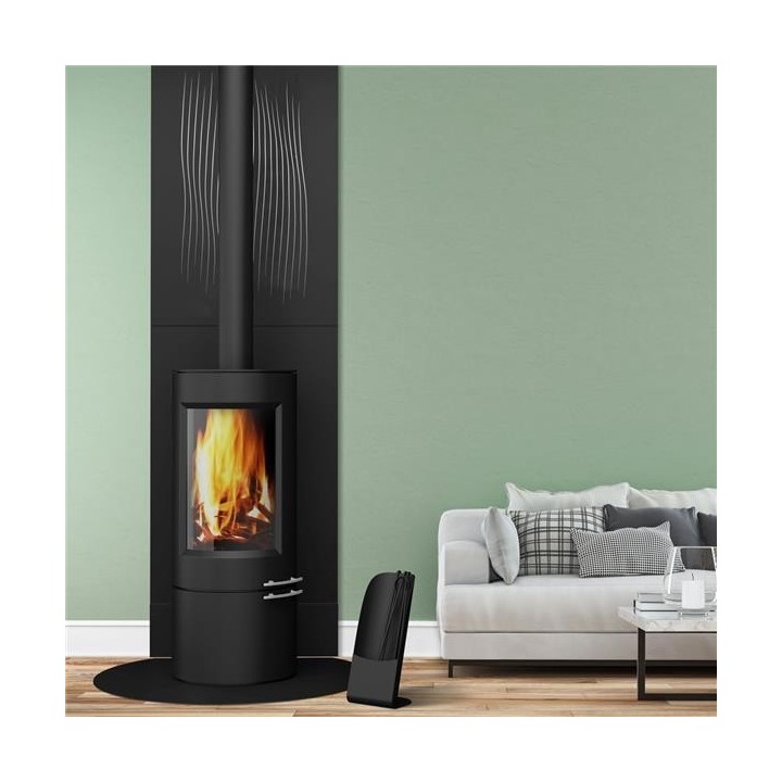 Revestiment de sòcol alt per a protecció de paret en negre esmerilat - Dixneuf