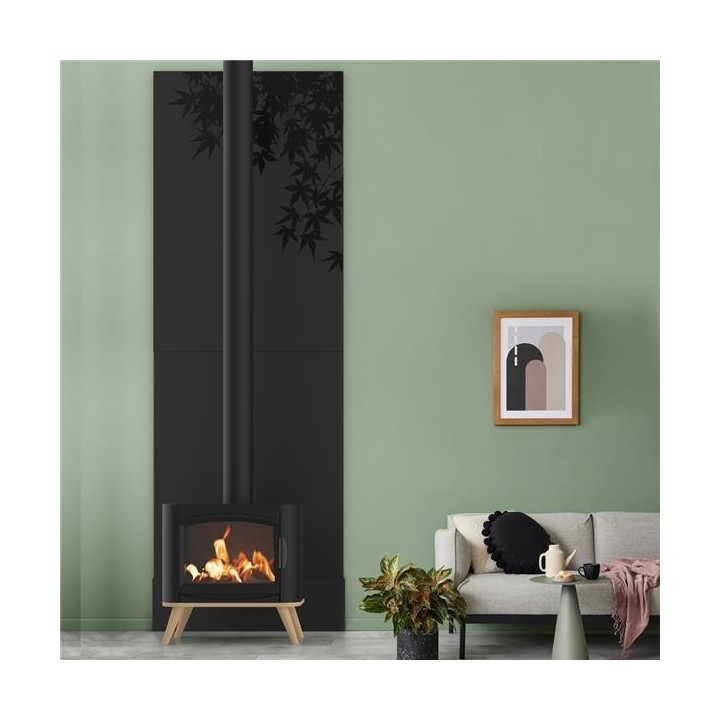 Protecció de paret tèrmica negra esmelada MAPLE - Dixneuf