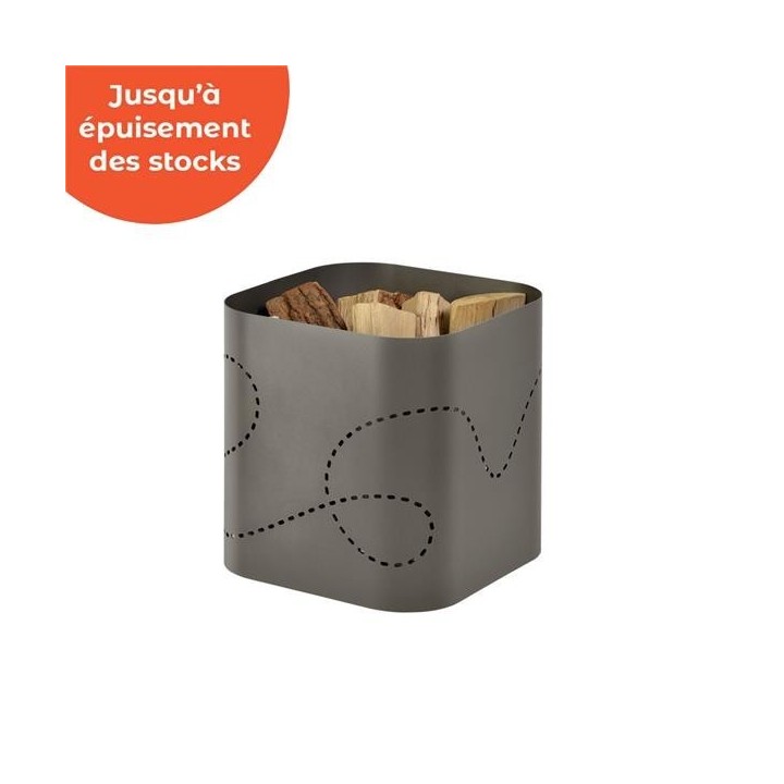 Range bûches PLANE - Gris Acier - Dixneuf