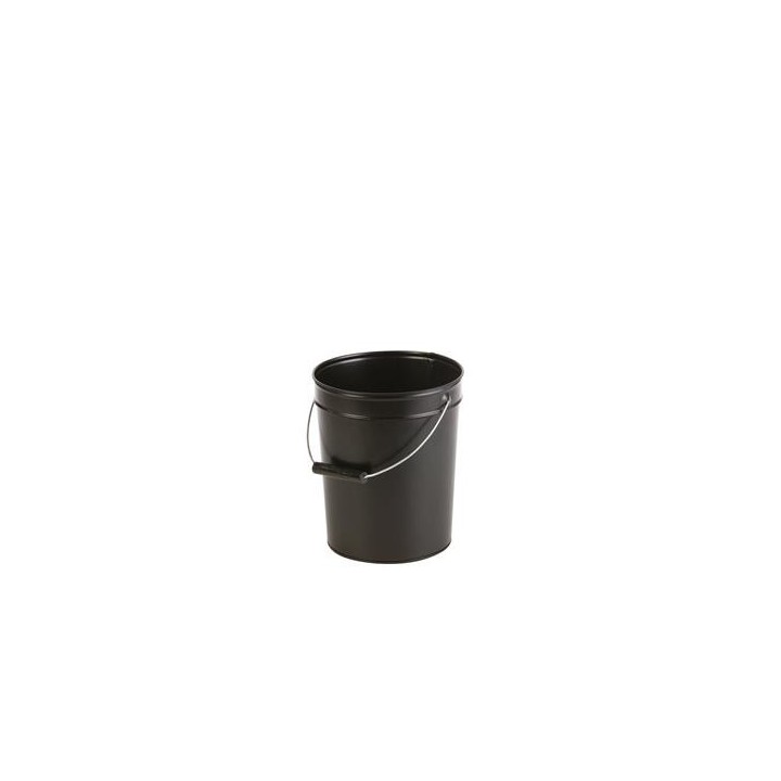 Cubo de cenizas de metal galvanizado negro - Capska