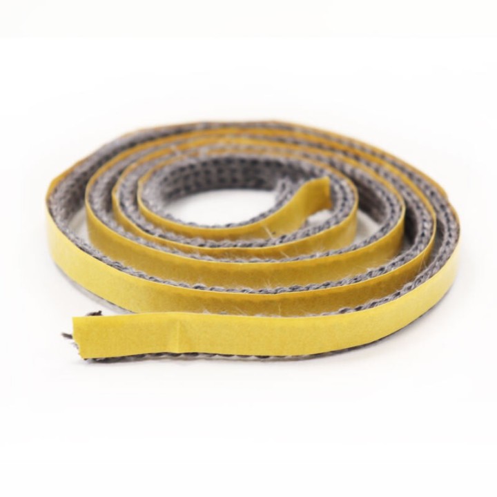 Self-adhesive flat gasket (grey) 10 x 4 mm - sold by the metre - Capska