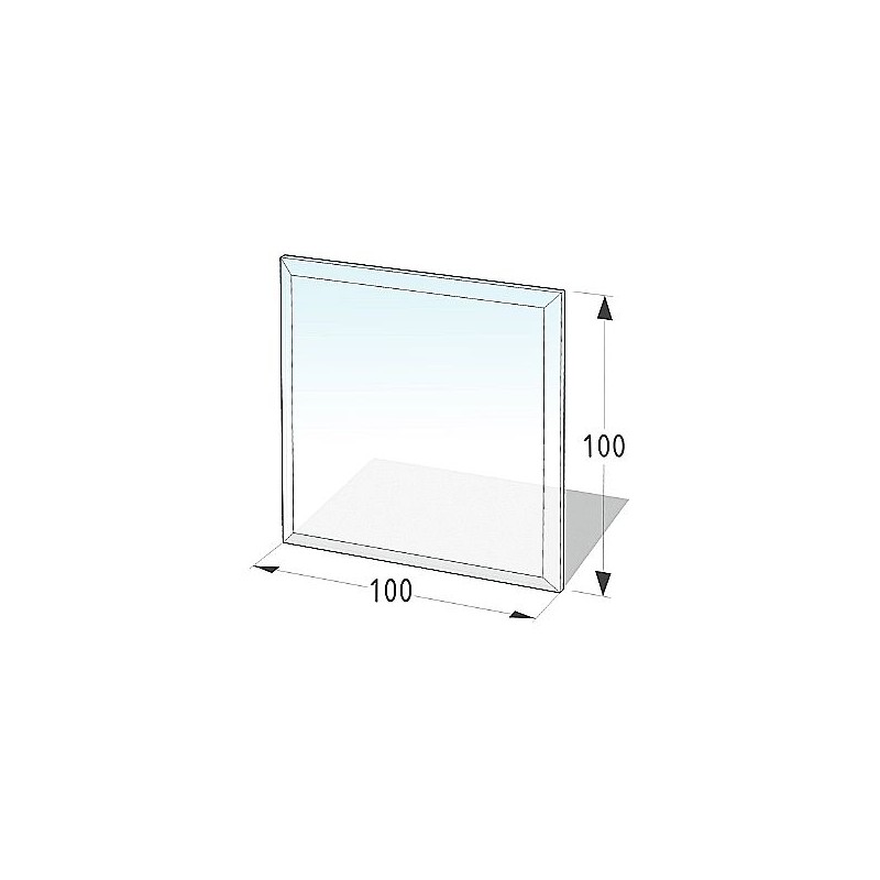 Plaque de sol en vidre 100X100 cm - espessor 8 mm