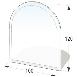 Plaque de sol en verre 100X120 cm - épaisseur 8 mm
