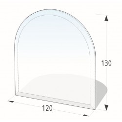 Plaque de sol en verre 120X130 cm - épaisseur 8 mm