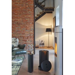 Stockeur A Granules Bois Fractio Gris