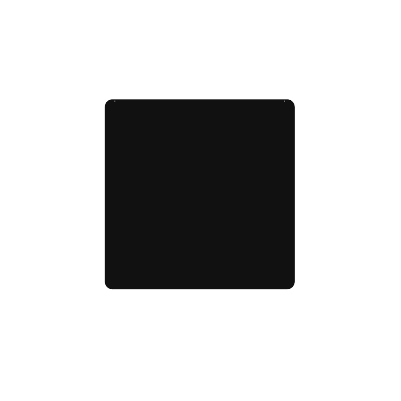 Piastra quadrata da pavimento 100 x 100 cm - Acciaio nero Piastra quadrata da pavimento 100 x 100 cm - Acciaio nero
