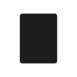 Plaque de sol rectangle 80 x 60 cm - Acier noir