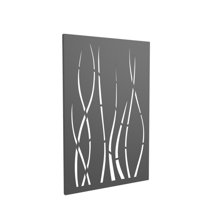 Placa Ondulis Gris - Altura 120cm para protección de pared de estufa de leña o pellet - Capska