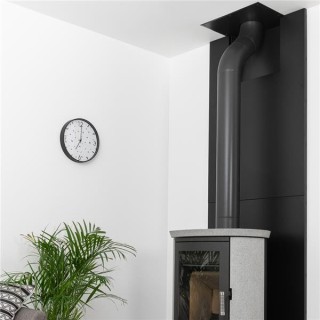 Frosted Black Thermal Facing for Metal Niches - L.500 mm - Dix Neuf