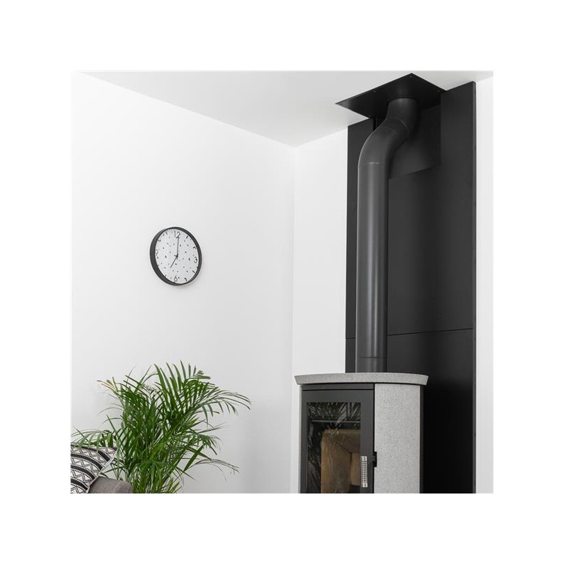 Parement Thermique Noir Givré pour Niches Métalliques - L.500 mm- Dix Neuf