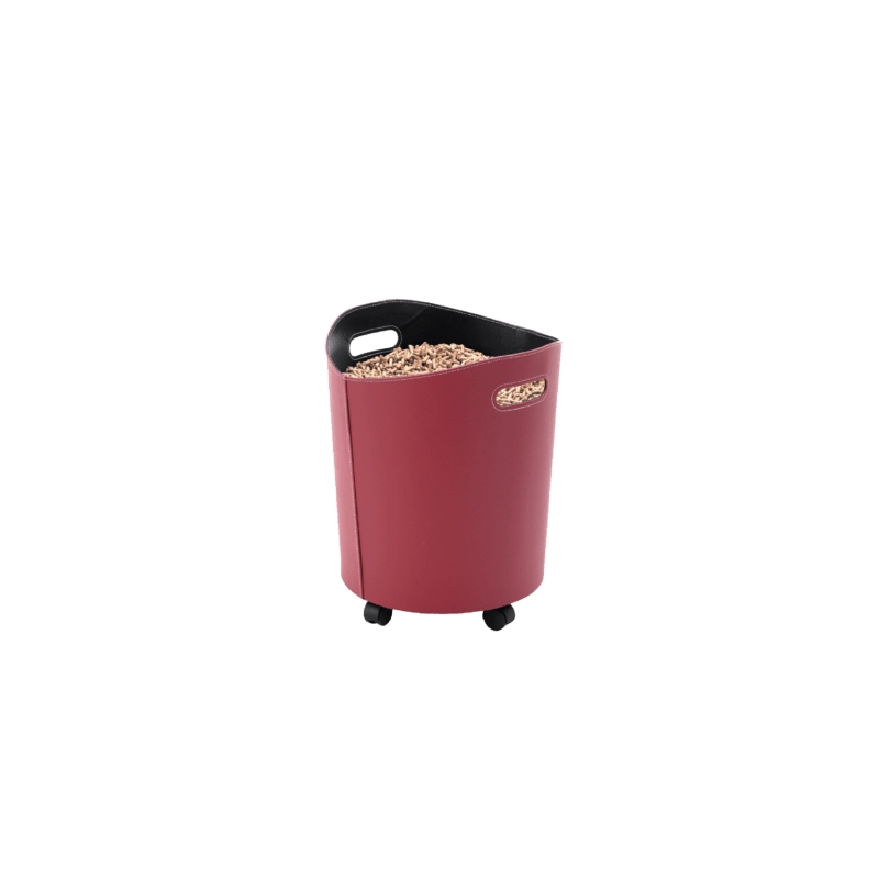 Rangement A Granules Omega Simili cuir Framboise