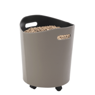 Rangement à granulés Omega Gris pour cheminée et poeles à bois - Capska