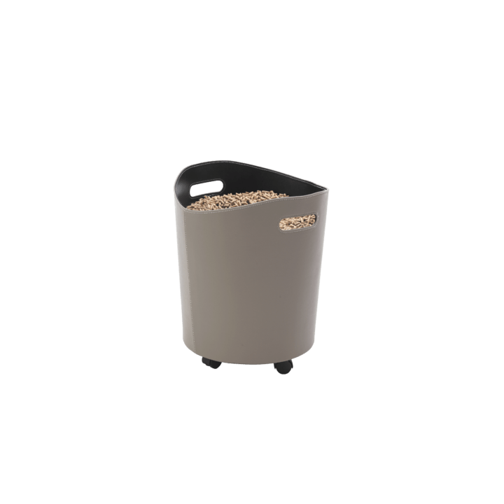 Rangement à granulés Omega Gris pour cheminée et poeles à bois - Capska