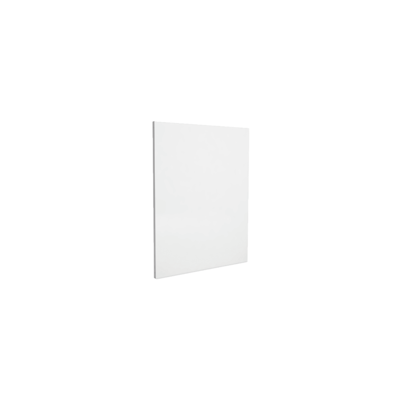 Vertical Plain Wall Protection Color White - Height 100cm