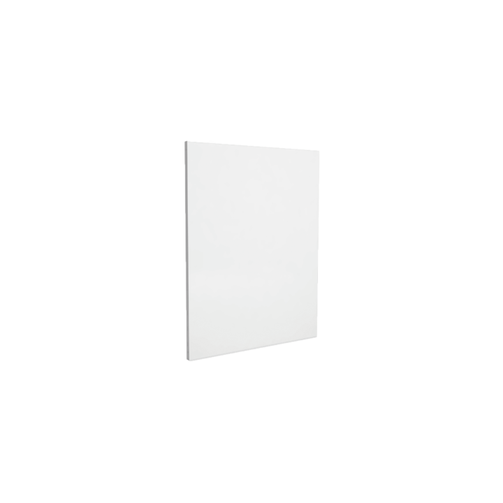 Plain vertical protective plate, white colour - height 100cm for stove - Capska
