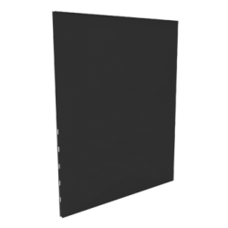 Unie verticale Protection murale - Couleur Noir - Hauteur 100cm