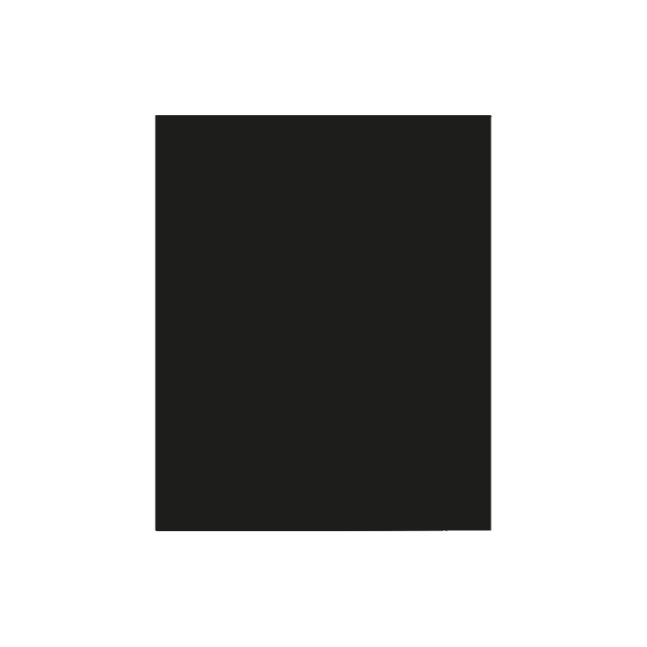 Plain vertical protective plate Black color - Height 100cm for stove - Capska