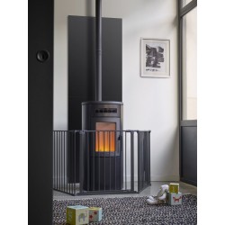 Unie verticale Protection murale - Couleur Noir - Hauteur 100cm