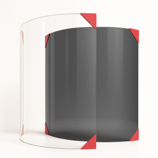 Glas für Denia Stoves INNSBRUCK - Halbtransparent mit Hell-Dunkel-Effekt