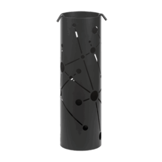 Fireplace set Dixneuf Spektra frosted black 4 accessories