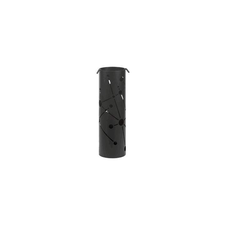 Fireplace set Dixneuf Spektra frosted black 4 accessories