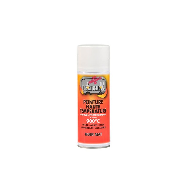 Bombe de Peinture Noir Mat 400ml Dixneuf - Rénovation Poêles et Cheminées