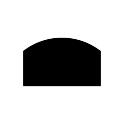 Abgerundete Bodenplatte 80x50 cm aus schwarz gefrostetem Stahl - Dixneuf