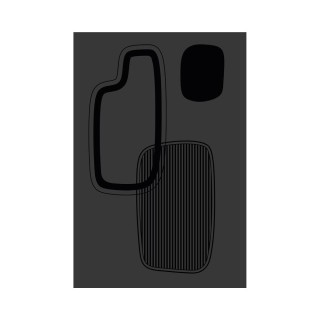 Protecció Mural Dixneuf EGGO 81x120 cm Negre Glaçat N3